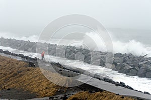 King Tide on  Westport beach trail