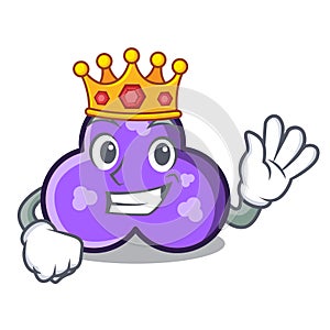 King trefoil mascot cartoon style photo