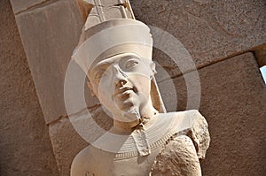 King Tut as the Great God Amun at Karnak Temple. Aswan, Egypt. photo
