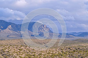 King Tut Profile on end of Grand Wash Cliffs photo