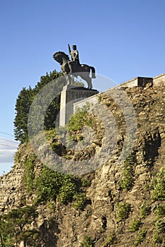 King Vakhtang Gorgasali statue in Metekhi. Tbilisi. Georgia