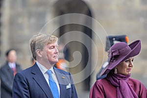 King Willem Alexander And Queen Maxima At The Dam Square Amsterdam The Netherlands 21-11-2018