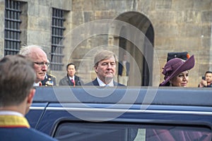 King Willem Alexander And Queen Maxima At The Dam Square Amsterdam The Netherlands 21-11-2018