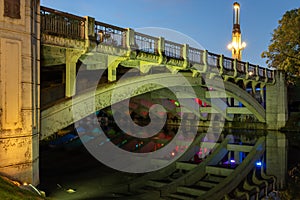 The king william street bridge over the river torrens in Adelaide South Australian on January 25th 2021