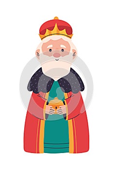 king wise melchor with gift