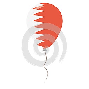 Kingdom of Bahrain national colors isolated.