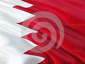 Kingdom of Bahrain national flag.