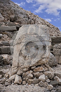 Kingdom of Commagene, Mount Nemrut, ancient god head statue.