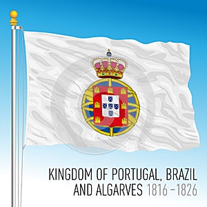 Kingdom of Portugal historical flag, 1816