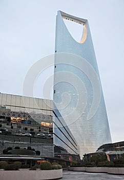 Kingdom tower in Riyadh, Saudi Arabia