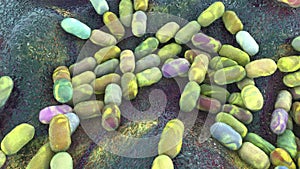 Kingella bacteria, illustration