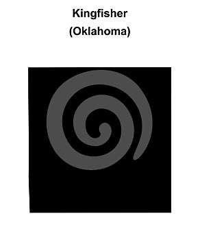 Kingfisher outline map