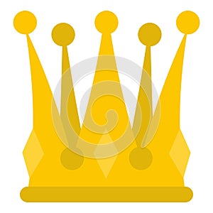 Kingly crown icon isolated