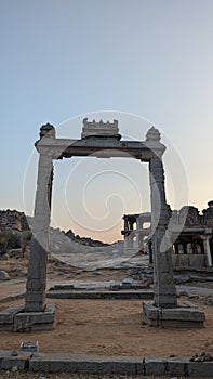 Kings balance stone temple South India