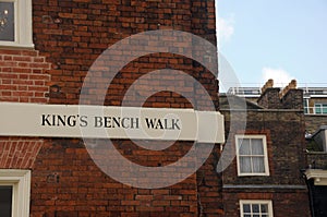 Kings Bench Walk, Inner Temple, Inns of Court photo