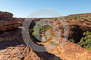 Kings Canyon Rim Walk, red rocks formations in Kings Canyon, Red Center, Australia