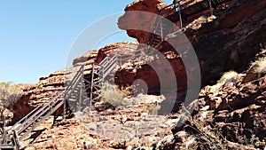 Kings Canyon wooden stairs