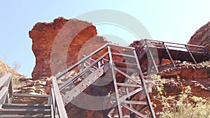 Kings Canyon wooden stairs