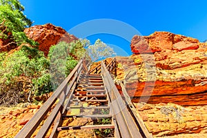 Kings Canyon wooden stairs