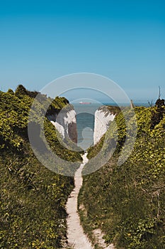 Kingsgate Bay Sea Arch on sunny day