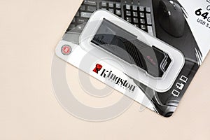Kingston 64Gb USB flash drive data storage device.