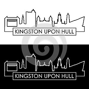 Kingston Upon Hull skyline. photo