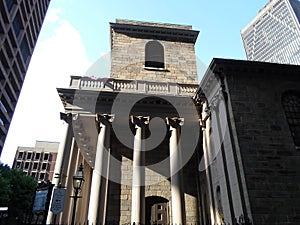 Kingâ€™s Chapel, Tremont and School Street, Boston, Massachusetts, USA