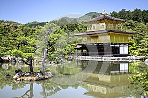 Kinkaku-ji, Golden Pavillion temple, Kyoto, Japan