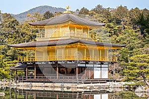 The Kinkaku-ji golden temple
