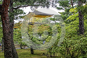 Kinkaku-ji, Temple of the Golden Pavilion, Rokuon-ji or Deer Garden Temple, is a Zen Buddhist temple and part of Historic Monument