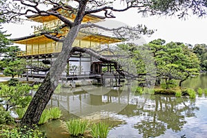 Kinkaku-ji, Temple of the Golden Pavilion, Rokuon-ji or Deer Garden Temple, is a Zen Buddhist temple and part of Historic Monument