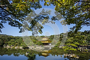 Kinkakuji the golden pavillion. Kyoto. Japan