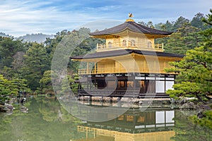 Kinkakuji Temple The Golden Pavilion in Kyoto, Japan