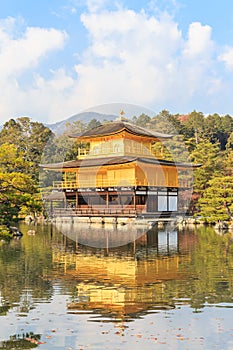 Kinkakuji Temple (The Golden Pavilion) in Kyoto, Japan