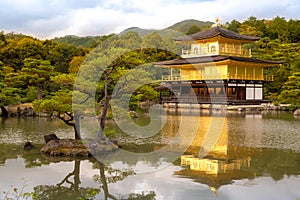 Kinkakuji Temple The Golden Pavilion in Kyoto, Japan