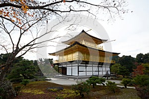 Kinkakuji Temple The Golden Pavilion in Kyoto, Japan