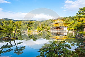 Kinkakuji Temple The Golden Pavilion in Kyoto, Japan