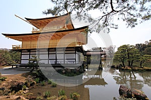 Kinkakuji temple or Golden Pavillion in Kyoto