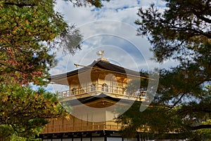 Kinkakuji temple Golden Pavillion in Kyoto, Japan