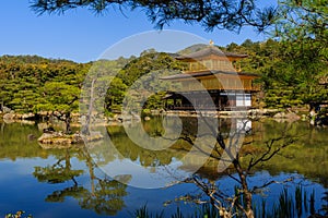 Kinkakuji temple , Kyoto in Japan