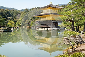 Kinkakuji Temple in kyoto, japan