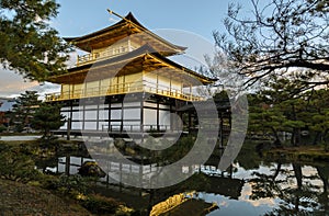 Kinkakuji temple in Kyoto, Japan