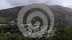 Kinlochleven as seen from the air photo
