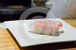 Kinmedai Golden Eye Nigiri Sushi