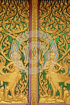 Kinnaree pictures in Thai temples