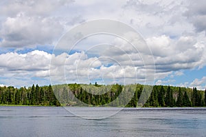 Kinosao Lake on the Kinosao trail in Riding Mountain National Park, Manitoba, Canada