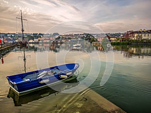 Kinsale Harbor Cork Ireland sail sailing boat ship bay reflection water