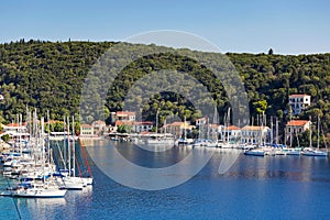 Kioni in Ithaki island, Greece photo