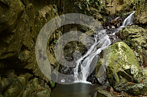 Kionsom Waterfall in Kota Kinabalu, Sabah, Borneo