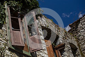 Kipseli village old houses in Arta greece